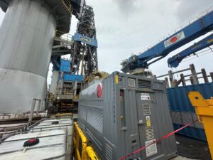 To fully test the engines, the Crestchic team supplied 2 x 6MVA 480V resistive-reactive load banks, 2 x 6MVA 11kV/480V transformers, 15m 150mm LV cables, a distribution board and cables, and a spares kit.